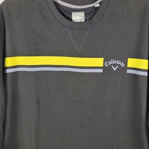 Callaway Golf Men's Sweatshirt Round Neck River Crossing Club Black Size XL NWT - Picture 4 of 10